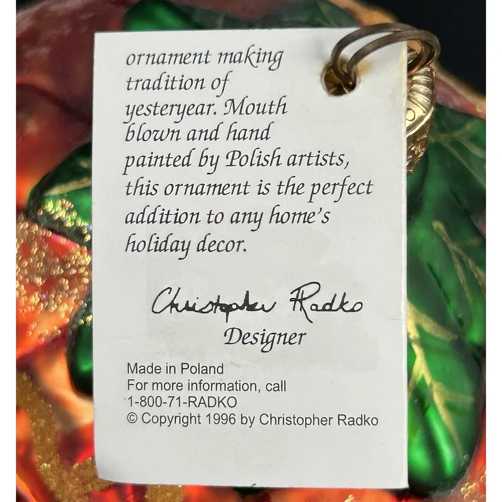 Christopher Radko authentic christopher
